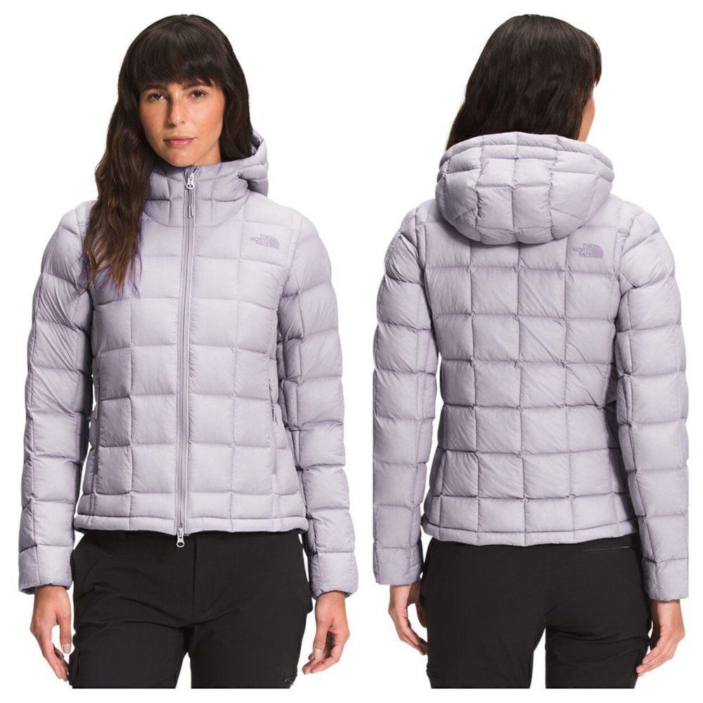The North Face Thermoball Super Hoodie Insulated Jacket Purple Women's Medium